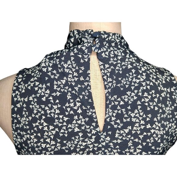 NWT Lark & Ro Women’s Sleeveless Size 2 Dress Floral Midi Faux Wrap Crossover - Picture 7 of 11